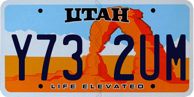 UT license plate Y732UM