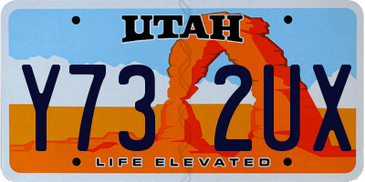 UT license plate Y732UX