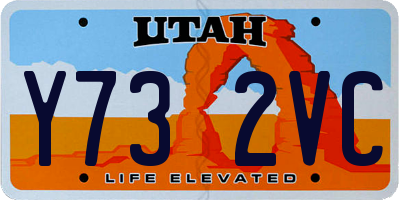 UT license plate Y732VC