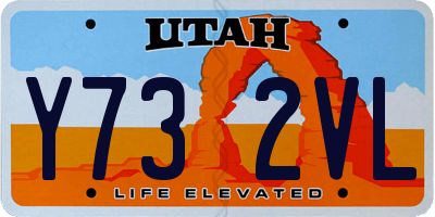 UT license plate Y732VL