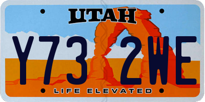 UT license plate Y732WE