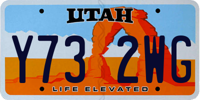 UT license plate Y732WG