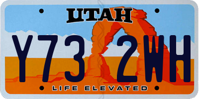 UT license plate Y732WH