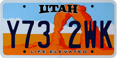 UT license plate Y732WK