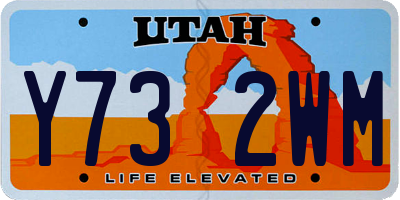 UT license plate Y732WM