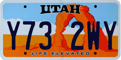 UT license plate Y732WY