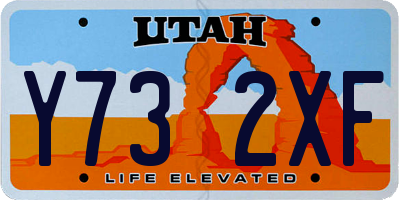 UT license plate Y732XF