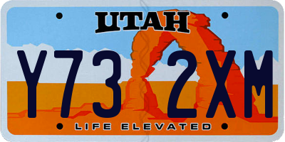 UT license plate Y732XM