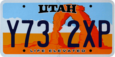 UT license plate Y732XP