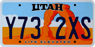 UT license plate Y732XS