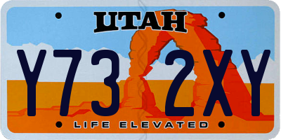 UT license plate Y732XY