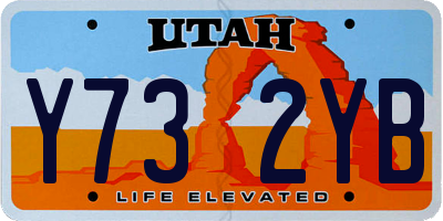 UT license plate Y732YB