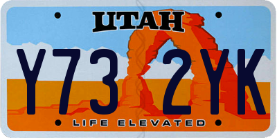 UT license plate Y732YK