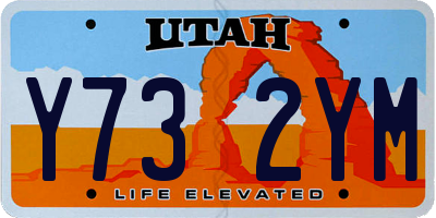 UT license plate Y732YM
