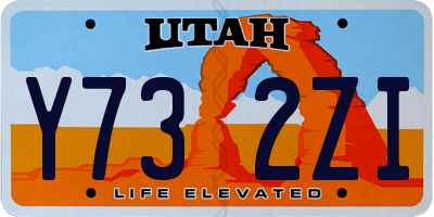 UT license plate Y732ZI
