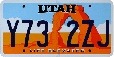UT license plate Y732ZJ