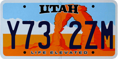 UT license plate Y732ZM