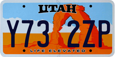 UT license plate Y732ZP