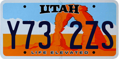 UT license plate Y732ZS