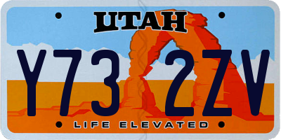 UT license plate Y732ZV
