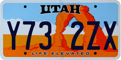 UT license plate Y732ZX