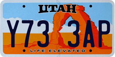 UT license plate Y733AP