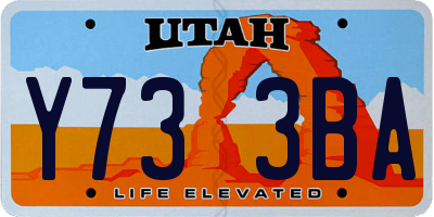 UT license plate Y733BA