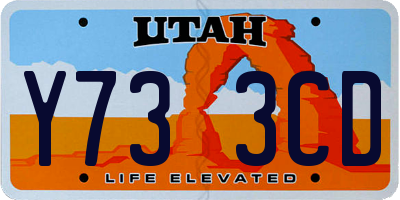 UT license plate Y733CD