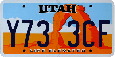 UT license plate Y733CF