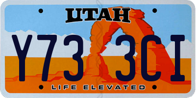 UT license plate Y733CI