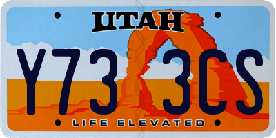 UT license plate Y733CS