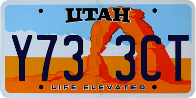 UT license plate Y733CT
