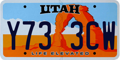 UT license plate Y733CW