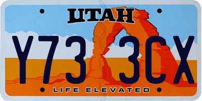 UT license plate Y733CX