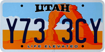 UT license plate Y733CY
