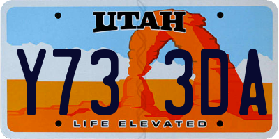 UT license plate Y733DA