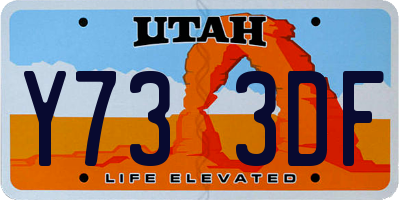 UT license plate Y733DF