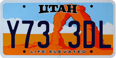UT license plate Y733DL