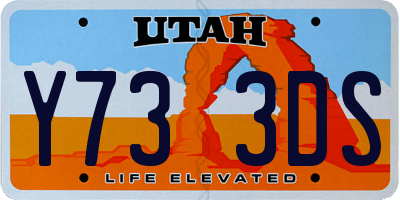 UT license plate Y733DS