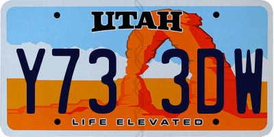 UT license plate Y733DW