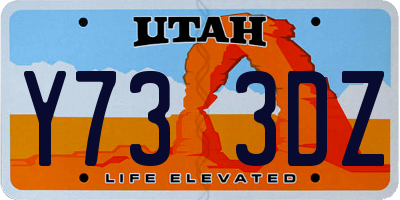 UT license plate Y733DZ