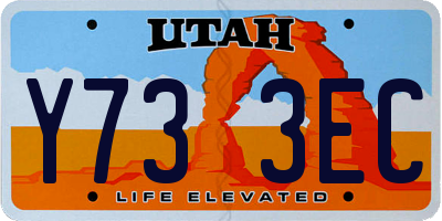 UT license plate Y733EC