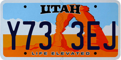 UT license plate Y733EJ