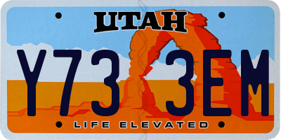 UT license plate Y733EM
