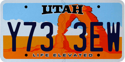 UT license plate Y733EW