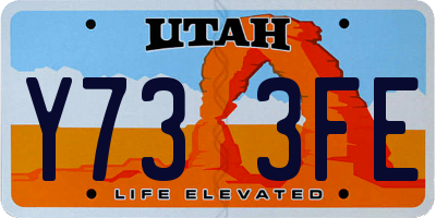 UT license plate Y733FE