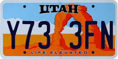 UT license plate Y733FN