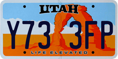 UT license plate Y733FP