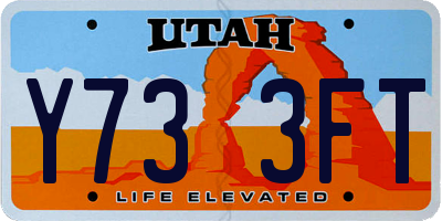 UT license plate Y733FT