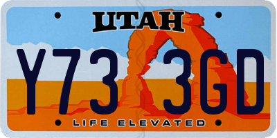 UT license plate Y733GD